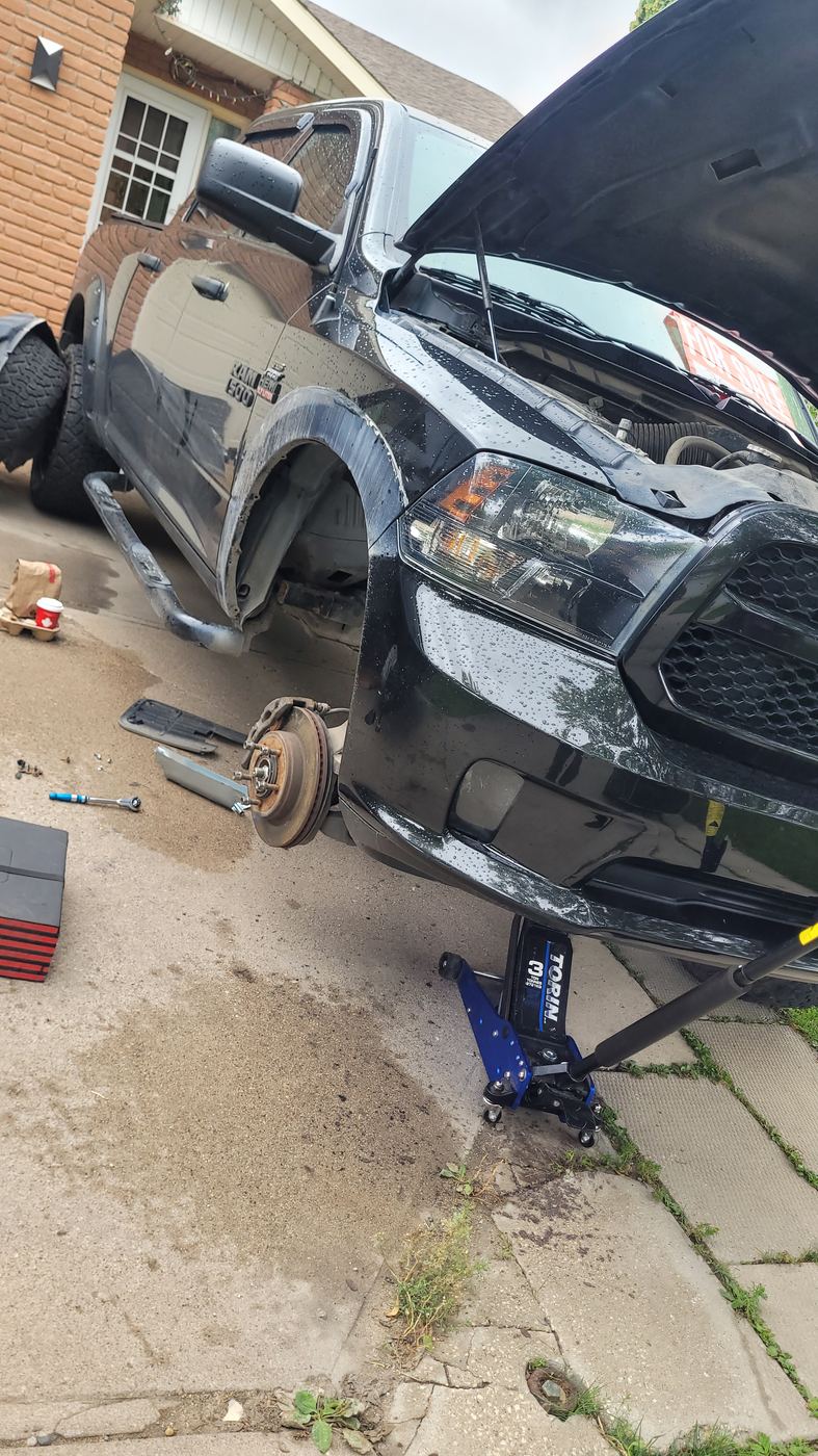 Ram 1500 truck in for brake work