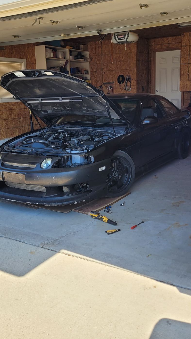 Toyota Soarer engine bay build